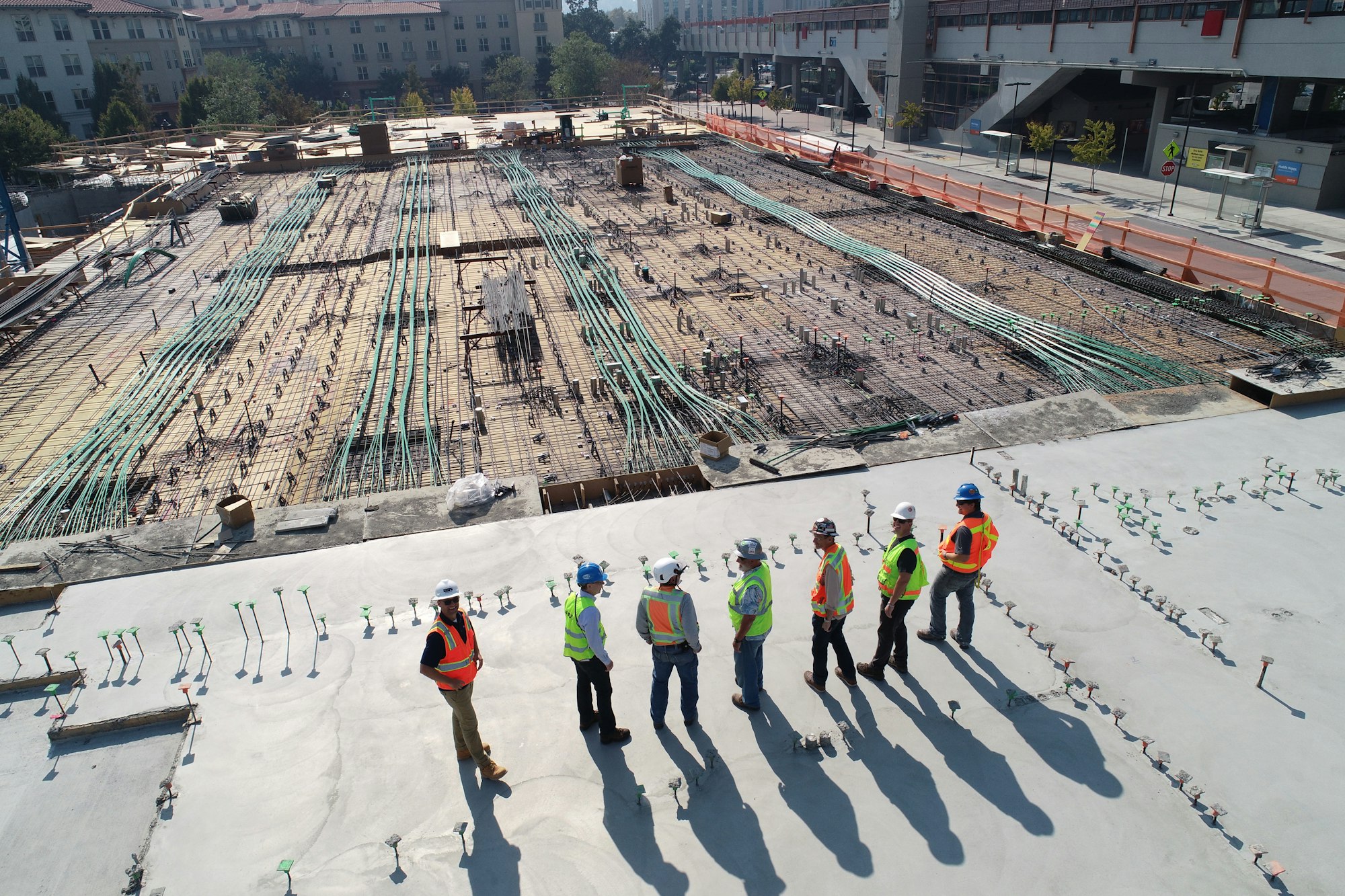 Building under construction in Puerto Madero district